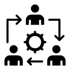 Collaboration icon vector image. Can be used for Teamwork.