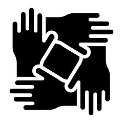 Obraz premium Cooperation icon vector image. Can be used for Teamwork.
