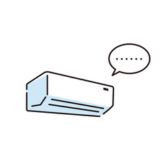 動かないエアコンのイラスト