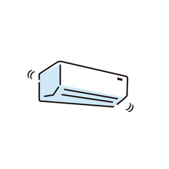 動くエアコンのイラスト