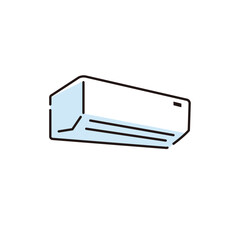 シンプルなエアコンのイラスト