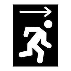 Emergency Exit icon vector image. Can be used for Public Utilities.