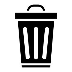 Garbage Bin icon vector image. Can be used for Public Utilities.