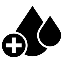 Blood Drop icon vector image. Can be used for Cardiology.