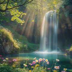 Hidden Waterfall Unveils its Beauty