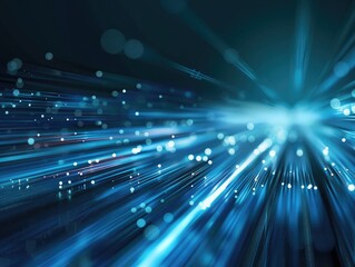 high speed line abstract technology background digital fiber hi tech concept