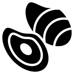 Oyster icon vector image. Can be used for Fish and Seafood.