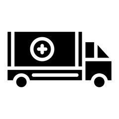 Mobile Clinic icon vector image. Can be used for Tuberculosis.