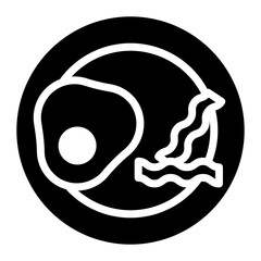 Breakfast Plate icon vector image. Can be used for Brunch.