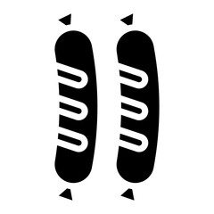 Breakfast Sausages icon vector image. Can be used for Brunch.