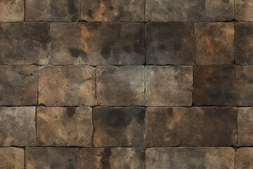 texture of old and abandoned floor of big bricks - obrazy, fototapety, plakaty