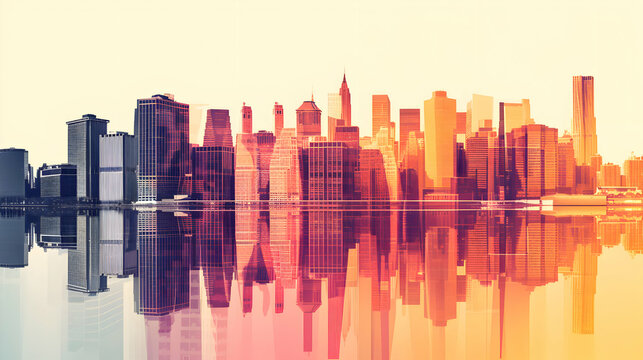 cityscape - business background - city, corporate, backdrop, skyline