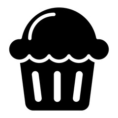 Muffin icon vector image. Can be used for Brunch.