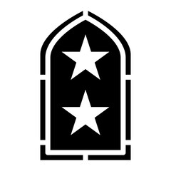 Mosque Window icon vector image. Can be used for Islamic New Year.