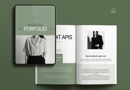 Portfolio Magazine Template