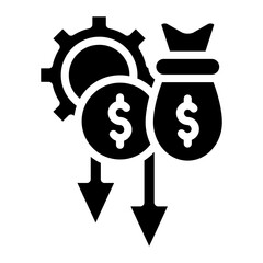 Cash Flow Management icon vector image. Can be used for Business Audit.