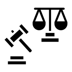 Litigation icon vector image. Can be used for Legal Services.