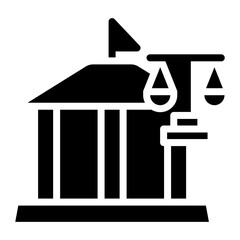 Legal System icon vector image. Can be used for Legal Services.