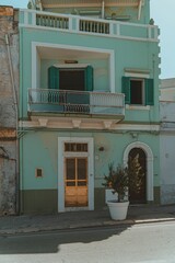 Scenic view of old building on a sunny day in Bari, Italy