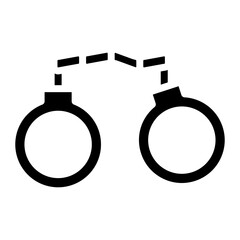 Handcuffs icon vector image. Can be used for Protesting and Civil Disobedience.