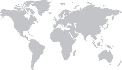 世界地図　モノクロ