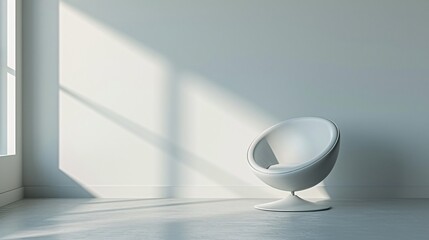 a white chair in a room