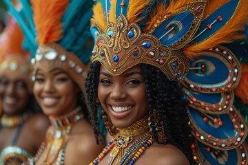 Celebrate Diversity: Carnival-Inspired Headpieces Generative AI