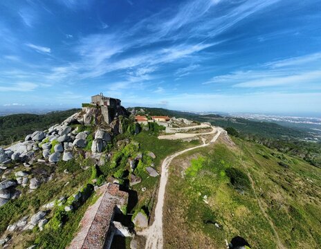 Breathtaking Sanctuary of Peninha Chapel in the Colares region of Portugal