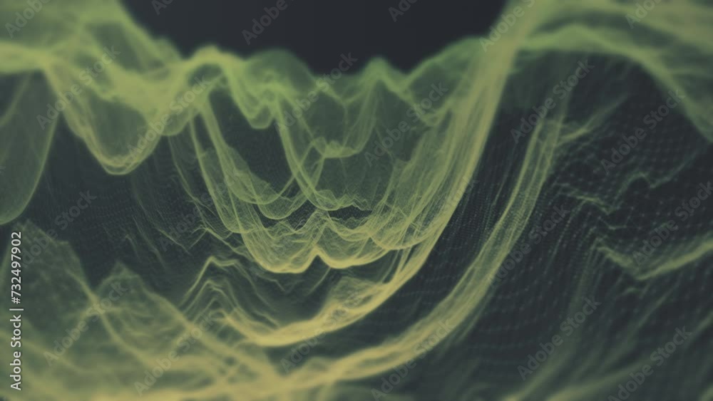 Poster Futuristic Holographic Terrain environment, geomorphology, topography loop motion graphic user interface head up display screen background