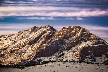 sunrise over the mountains