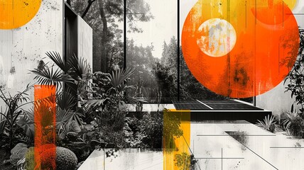 Serene Sustainable Living Art Collage

