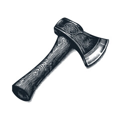 The artistic axe. Vector illustration © Maryoto