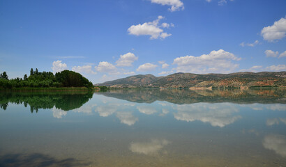 Golbasi Lake in Adiyaman, Turkey.
