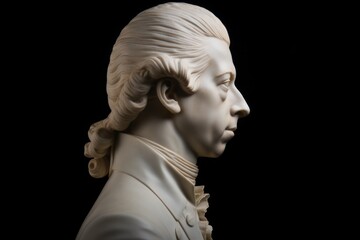 William Pitt the Younger statue from profile