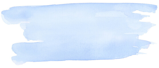 Blue brush stroke stripe shape background watercolor hand painted - 732517906