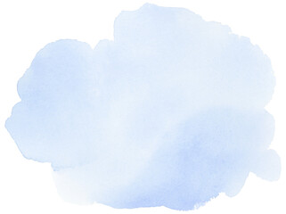 Blue shape background watercolor hand painted - 732517984
