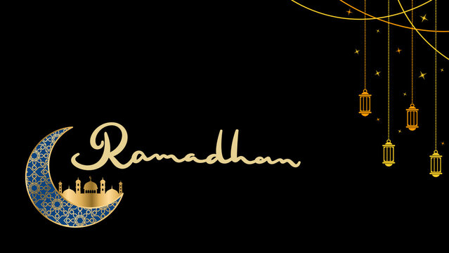 ramadan kareem card invite background