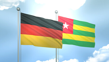 Germany and Togo Flag Together A Concept of Realations
