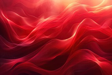 Obraz premium Red vector abstract background with curves and shadows. For designing flyers and websites