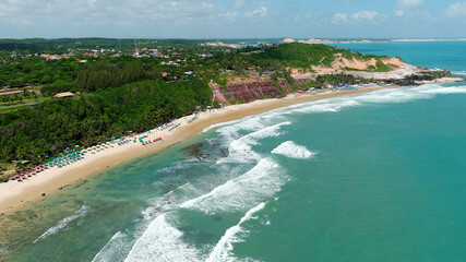 Praia de Pipa (Pipa Beach, Praia da Pipa). Praia do Amor, Brazil. The Atlantic Forest's preserved...