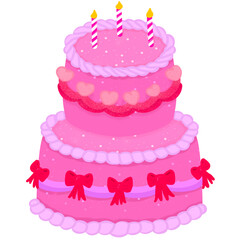 fancy , wedding, happy birthday cake