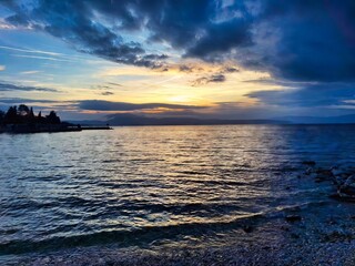 Obraz premium sunset over the sea