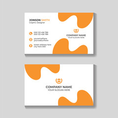 Professional corporate creative modern business card design template for your company