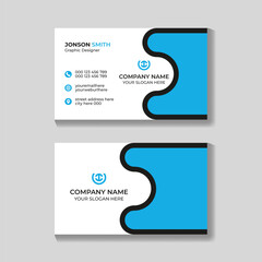 Professional corporate creative modern business card design template for your company