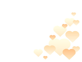 ハートの背景　フレーム