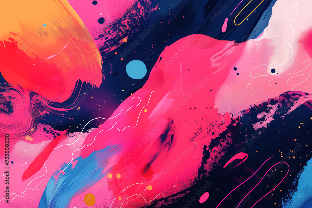 Poster abstract colorful background image. creativity and innovation. created with generative ai technology