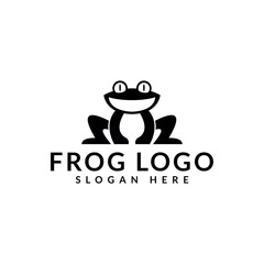 frog logo icon vector illustration