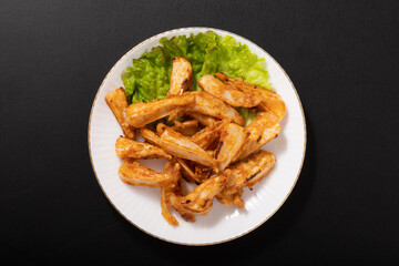 やげん軟骨のピリ辛炒め　