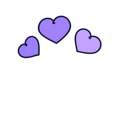 heart and stars illustration png.