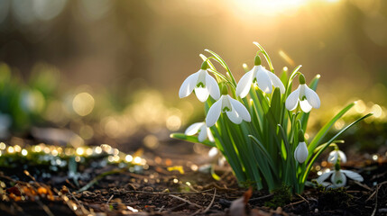 Snowdrop flowers